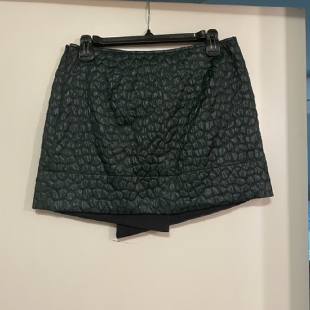 Hunter Bell Green/Black Textured Skirt - Size 4